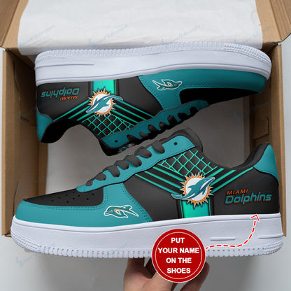 Footwearstorm Miami Dolphins NFL Air Low-Top Sneakers Shoes For Men And Women 1205414