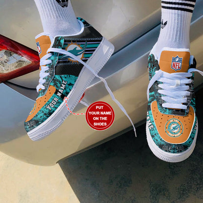 Footwearstorm Miami Dolphins NFL Air Low-Top Sneakers Shoes For Men And Women 1205636