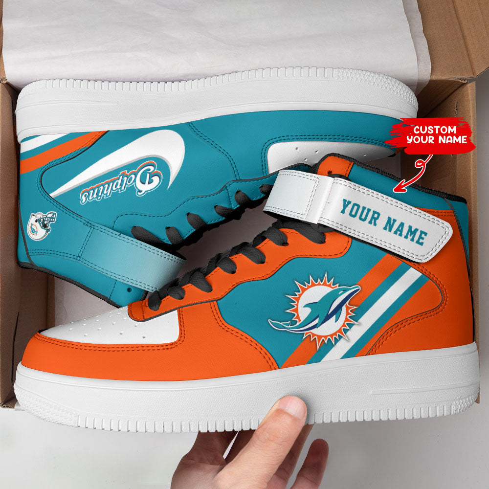Footwearstorm Miami Dolphins NFL Air Low-Top Sneakers Shoes For Men And Women 1205520