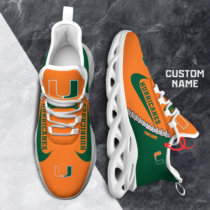 Footwearstorm Miami Hurricanes Max Soul Shoes Sneakers For Men And Women 2