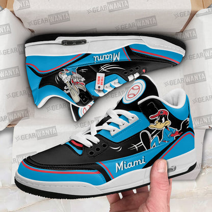 Footwearstorm Miami Marlins AJ3 Sneakers Shoes For Men And Women