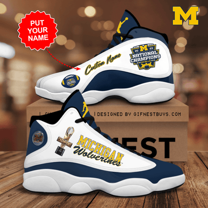 Footwearstorm Michigan Wolverines AJ13 Sneakers Shoes For Men And Women 1