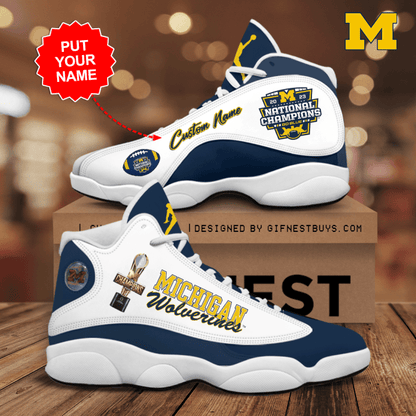 Footwearstorm Michigan Wolverines AJ13 Sneakers Shoes For Men And Women 1