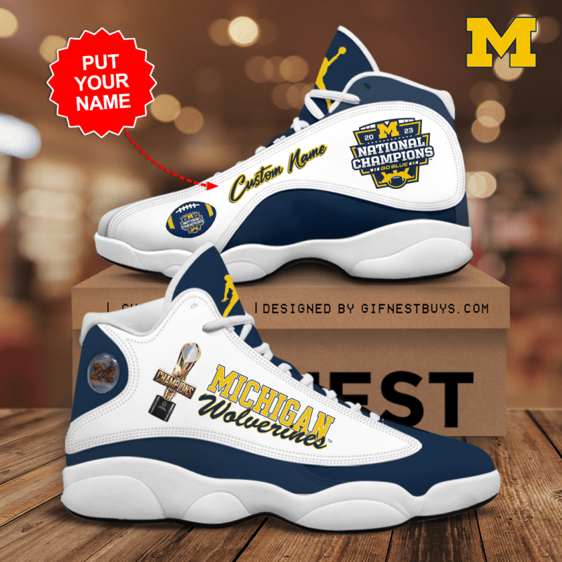 Footwearstorm Michigan Wolverines AJ13 Sneakers Shoes For Men And Women 1