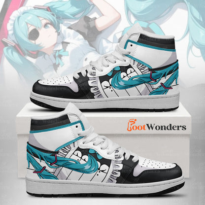 Footwearstorm Miku Maid AJ1 High Sneakers Shoes For Men And Women 1