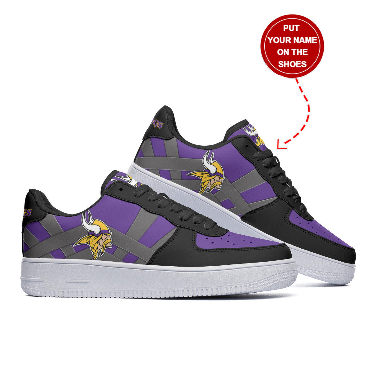 Footwearstorm Minnesota Vikings Air Low-Top Sneakers Shoes For Men And Women 120529