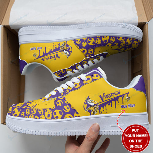 Footwearstorm Minnesota Vikings NFL Air Low-Top Sneakers Shoes For Men And Women 1205279