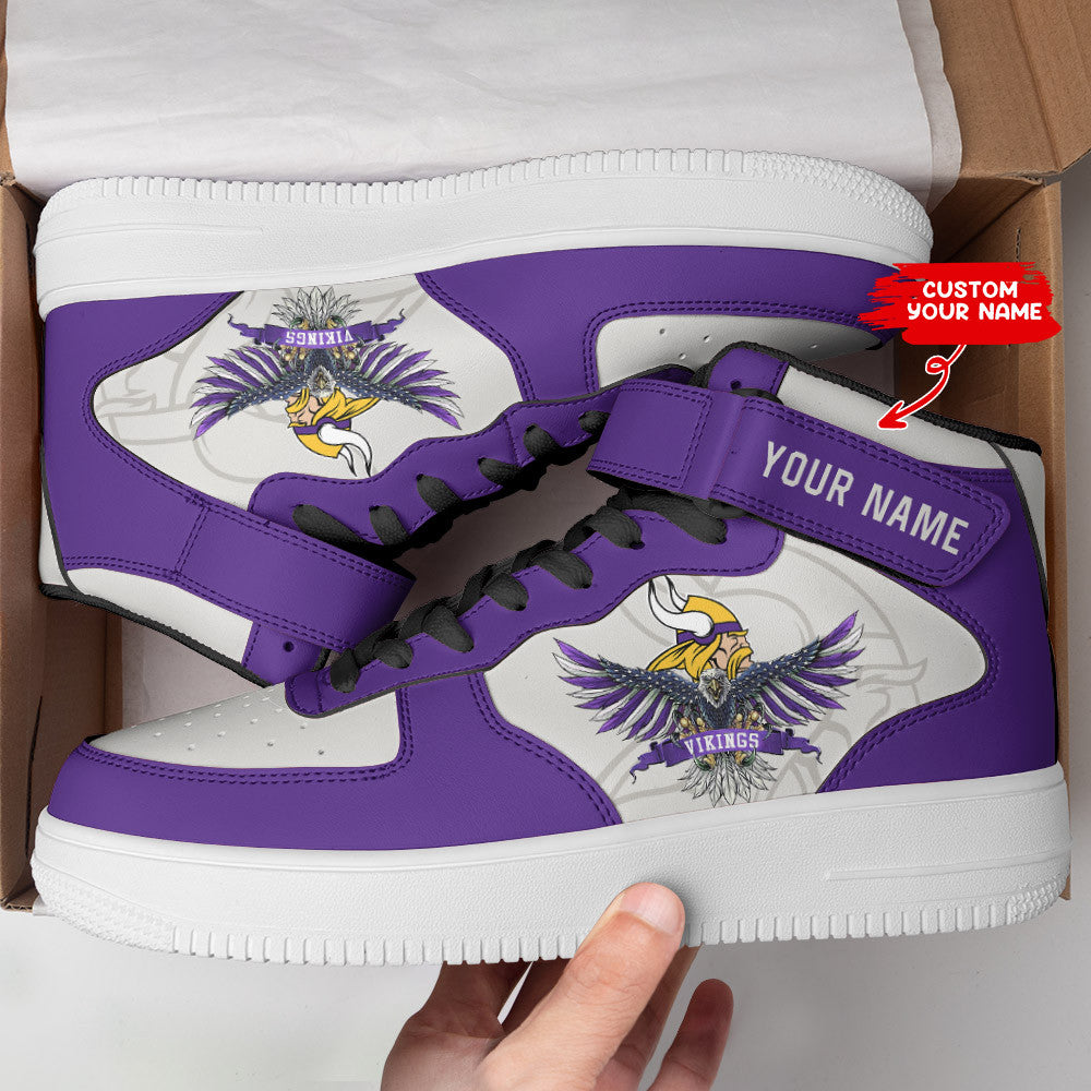 Footwearstorm Minnesota Vikings NFL Air Low-Top Sneakers Shoes For Men And Women 1205529