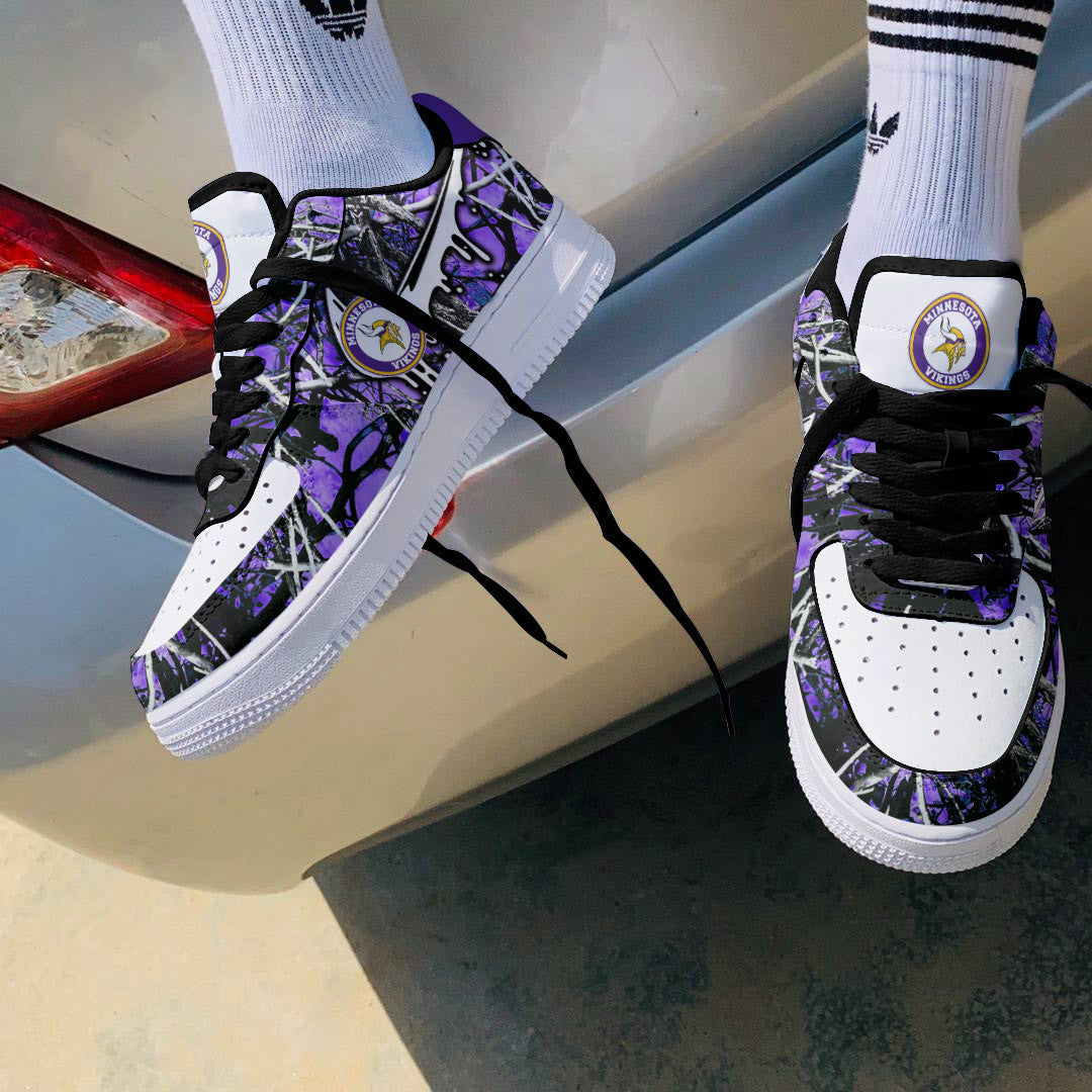 Footwearstorm Minnesota Vikings NFL Air Low-Top Sneakers Shoes For Men And Women 1205802