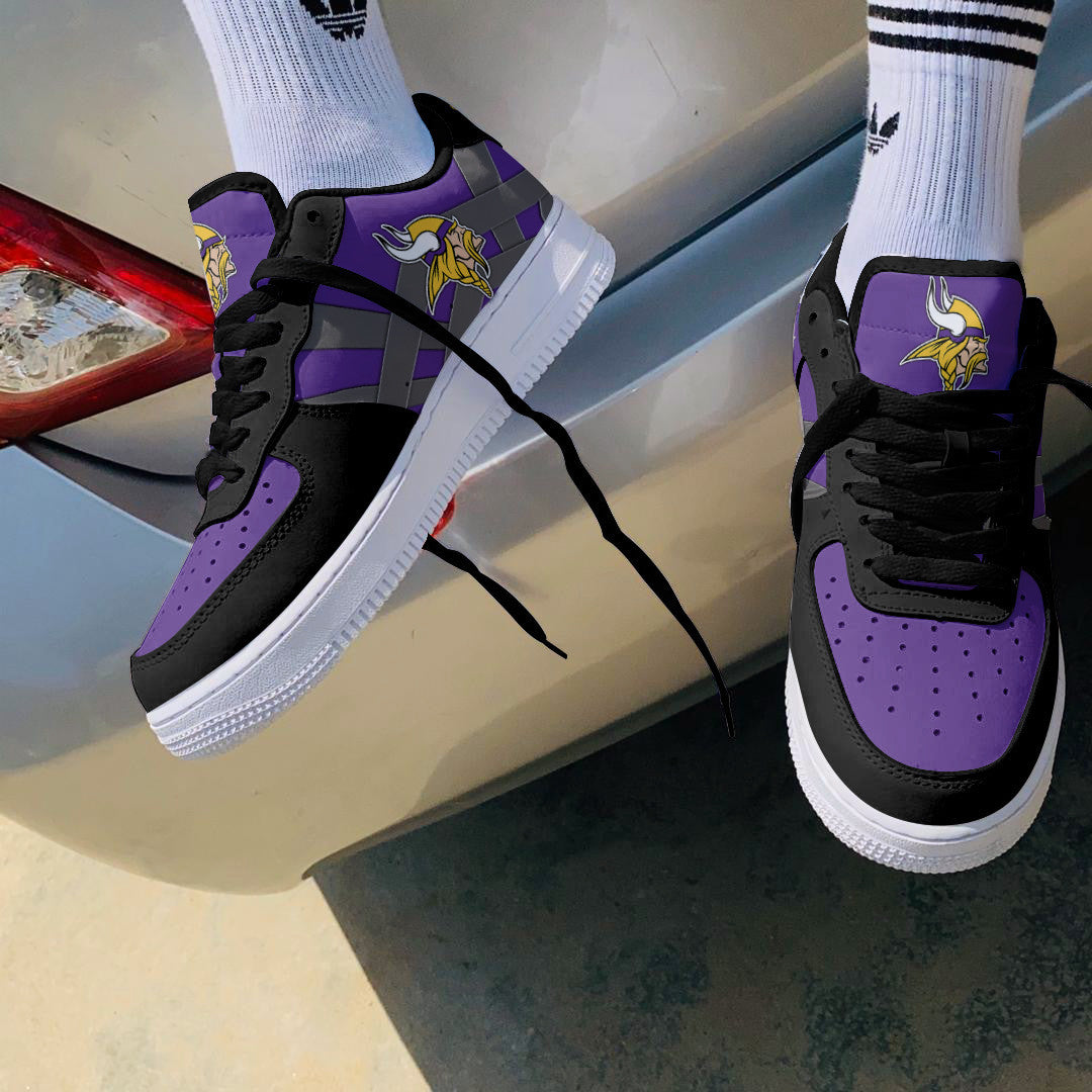 Footwearstorm Minnesota Vikings NFL Air Low-Top Sneakers Shoes For Men And Women 1205788