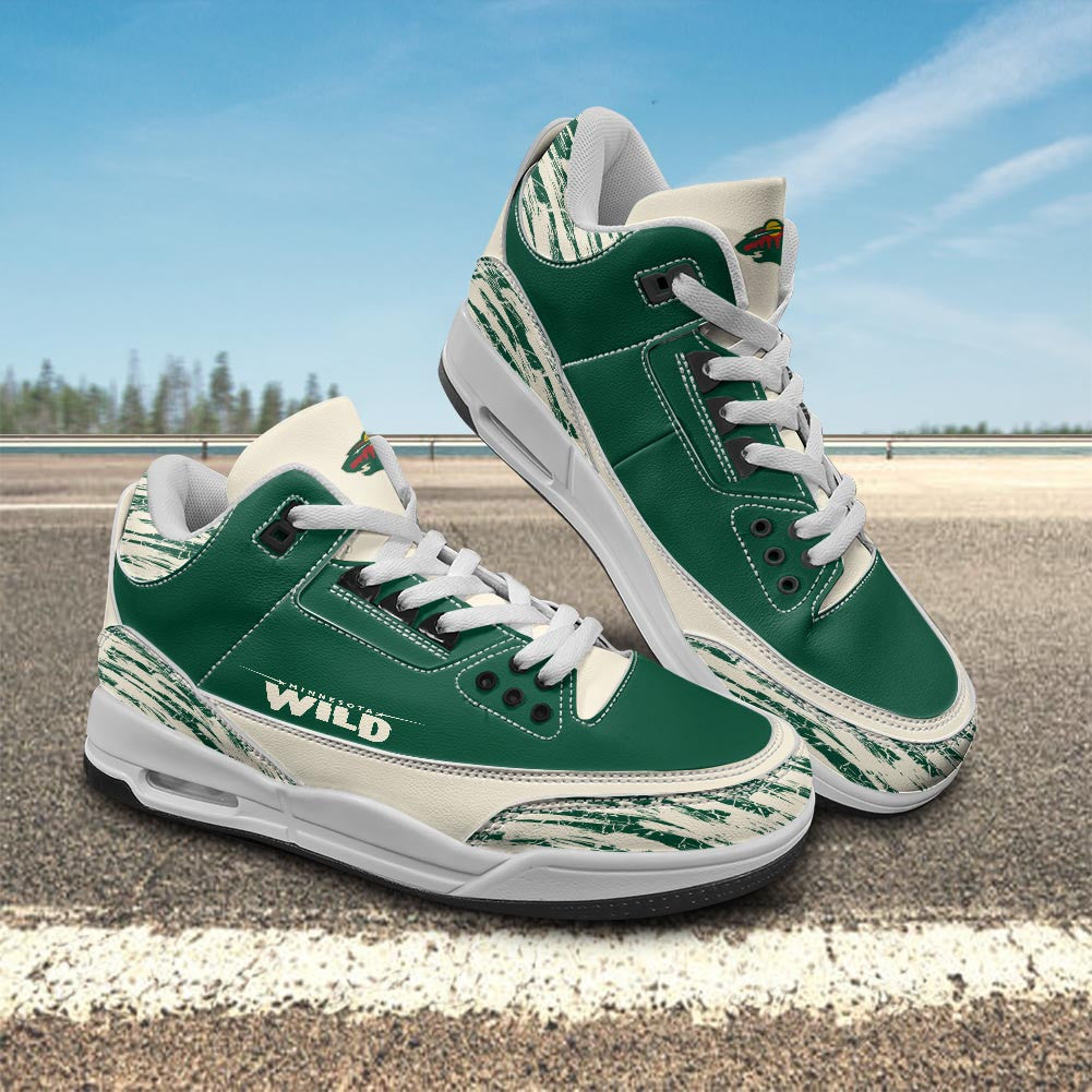 Footwearstorm Minnesota Wild AJ3 Sneakers Shoes For Men And Women