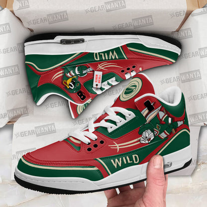 Footwearstorm Minnesota Wild AJ3 Sneakers Shoes For Men And Women