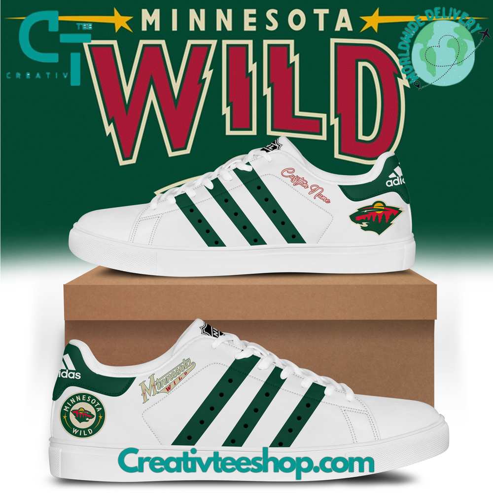 Footwearstorm Minnesota Wild Skate Stan Shoes Sneakes For Men And Women 1