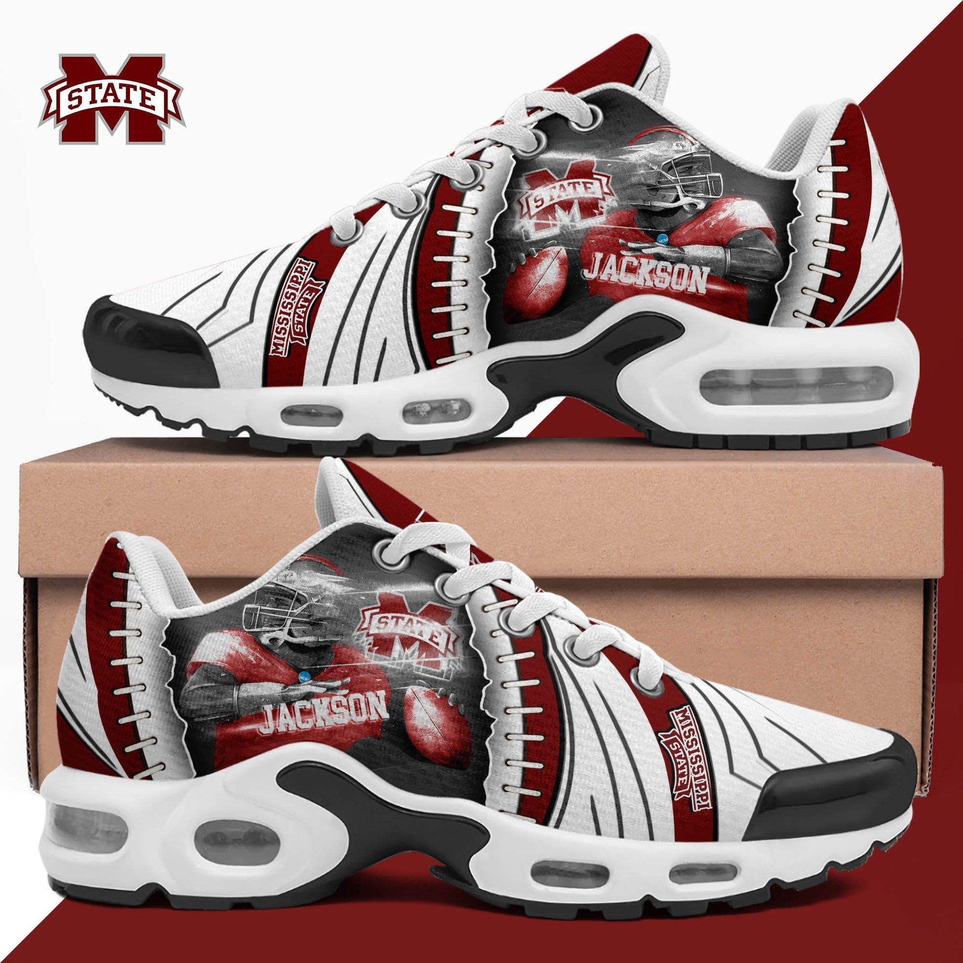 Footwearstorm Mississippi State Bulldogs TN Shoes Sneakers For Men And Women 1