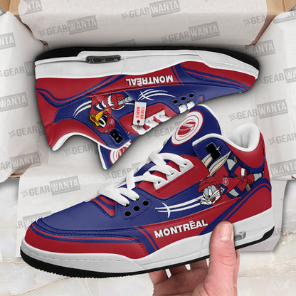 Footwearstorm Montreal Canadiens AJ3 Sneakers Shoes For Men And Women