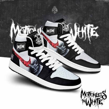 Footwearstorm Motionless in White AJ1 High Sneakers Shoes For Men And Women 1