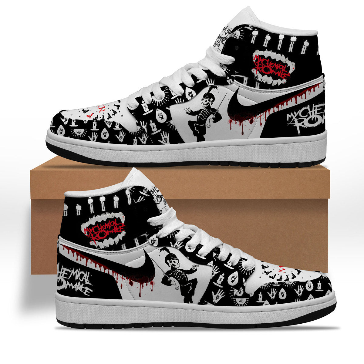 Footwearstorm My Chemical Romance AJ1 High Sneakers Shoes For Men And Women 2
