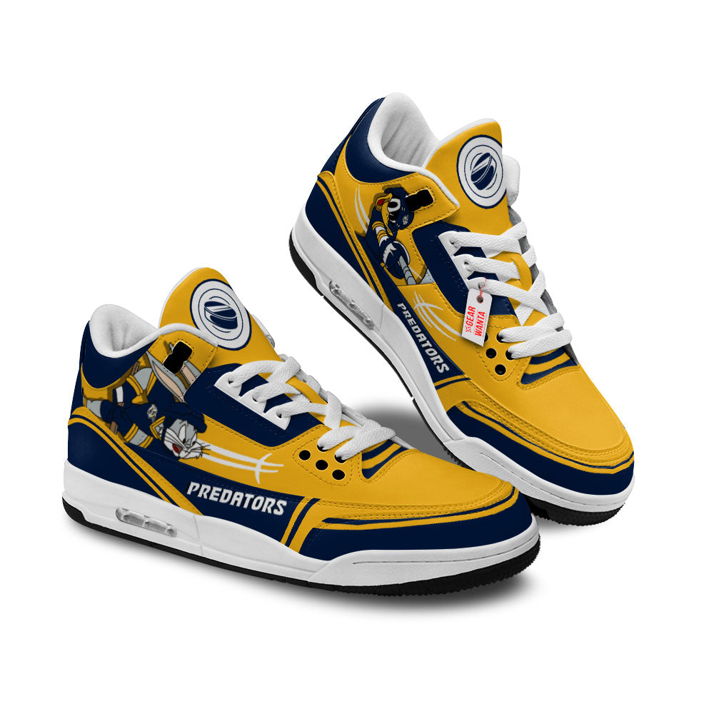 Footwearstorm Nashville Predators AJ3 Sneakers Shoes For Men And Women