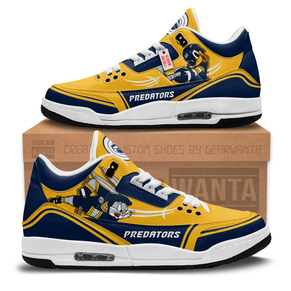 Footwearstorm Nashville Predators AJ3 Sneakers Shoes For Men And Women