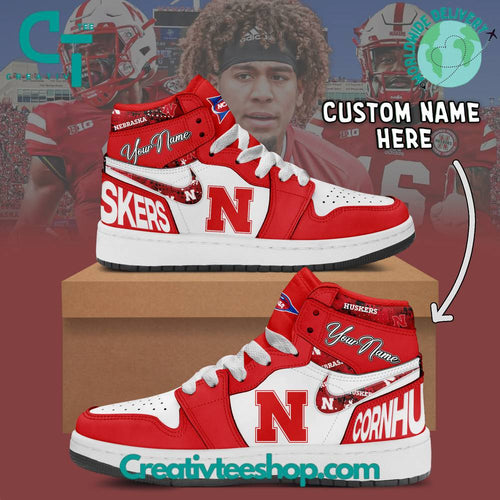 Footwearstorm Nebraska Cornhuskers AJ1 High Sneakers Shoes For Men And Women 1