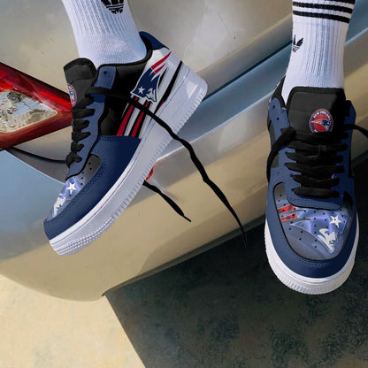 Footwearstorm New England Patriots Air Low-Top Sneakers Shoes For Men And Women 12054