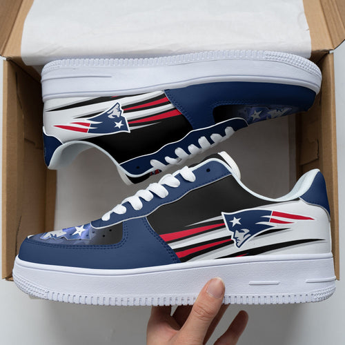 Footwearstorm New England Patriots NFL Air Low-Top Sneakers Shoes For Men And Women 1205384