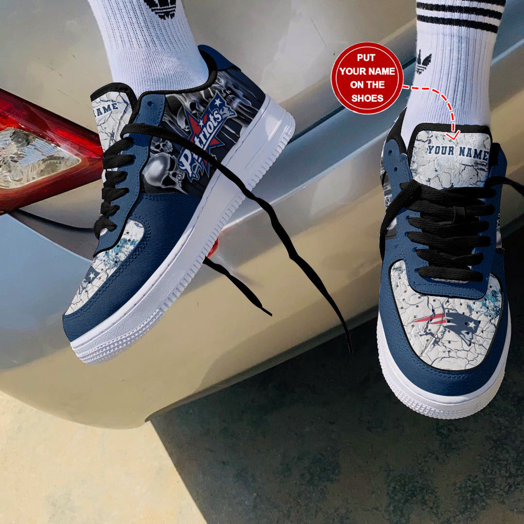 Footwearstorm New England Patriots NFL Air Low-Top Sneakers Shoes For Men And Women 1205383