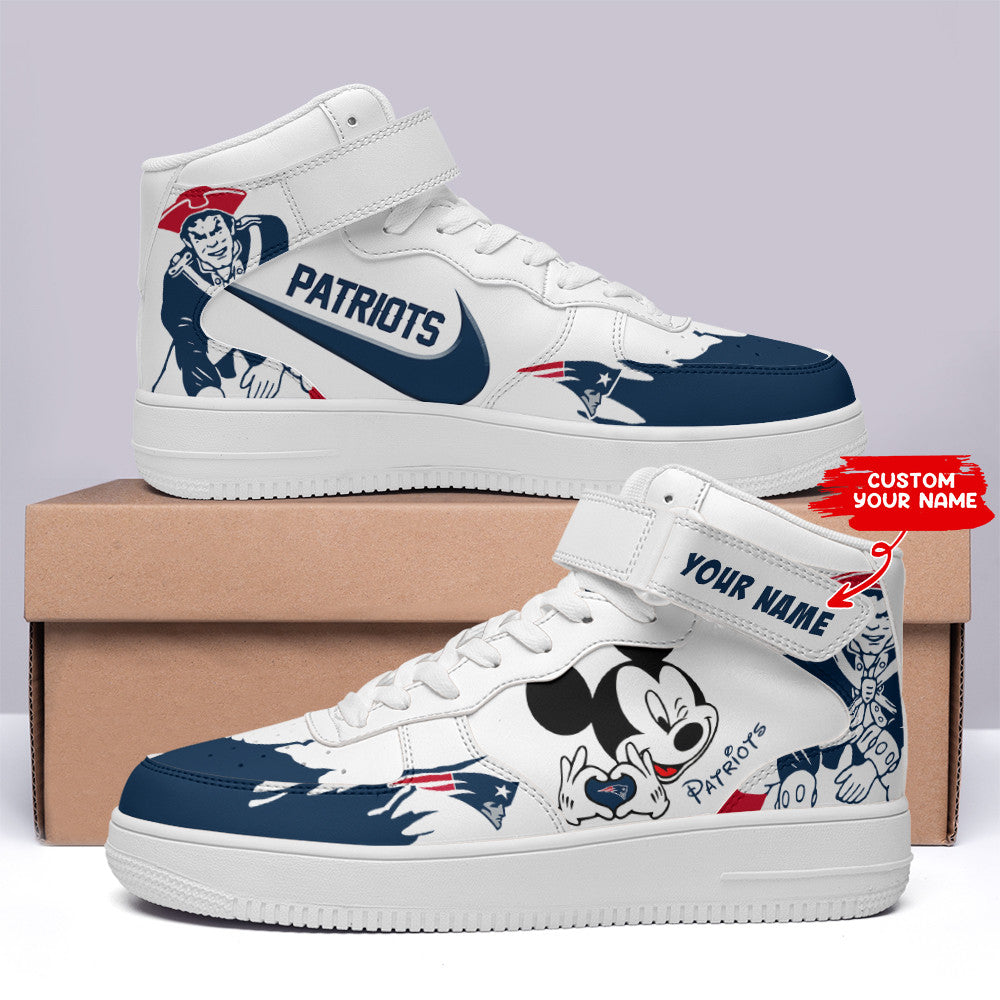 Footwearstorm New England Patriots NFL Air Low-Top Sneakers Shoes For Men And Women 1205524
