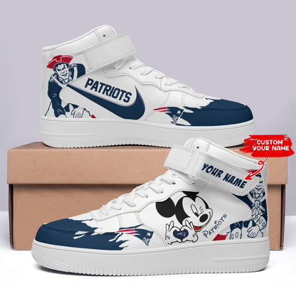 Footwearstorm New England Patriots NFL Air Low-Top Sneakers Shoes For Men And Women 1205524
