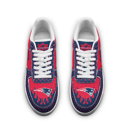 Footwearstorm New England Patriots NFL Air Low-Top Sneakers Shoes For Men And Women 1205664