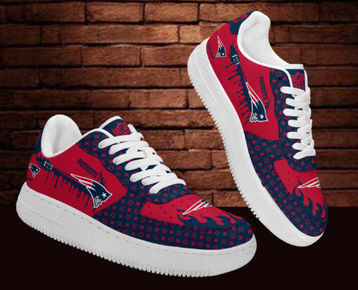 Footwearstorm New England Patriots NFL Air Low-Top Sneakers Shoes For Men And Women 1205664