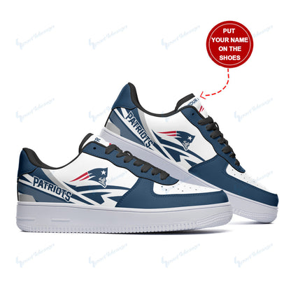 Footwearstorm New England Patriots NFL Air Low-Top Sneakers Shoes For Men And Women 1205666