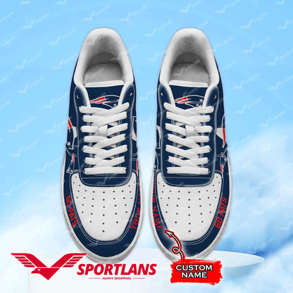 Footwearstorm New England Patriots NFL Air Low-Top Sneakers Shoes For Men And Women 1205665