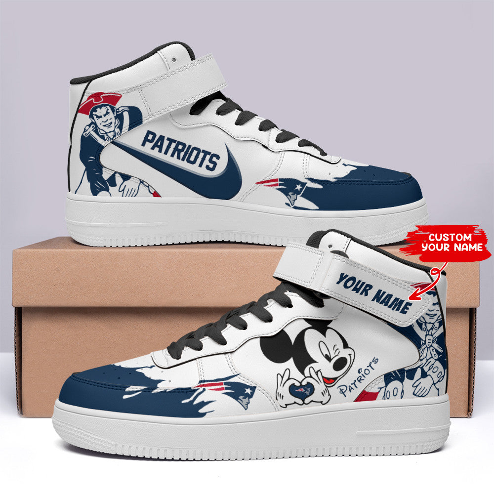 Footwearstorm New England Patriots NFL Air Low-Top Sneakers Shoes For Men And Women 1205524