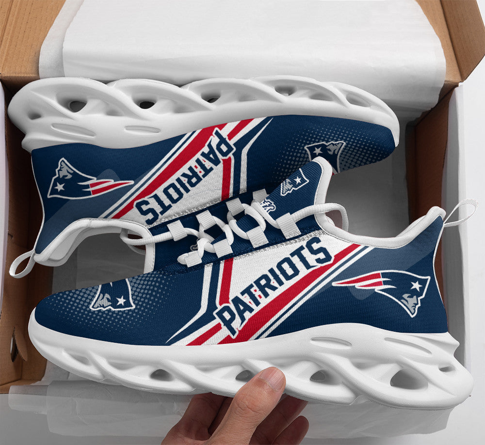 Footwearstorm New England Patriots NFL Max Soul Shoes Sneakers For Men And Women 1