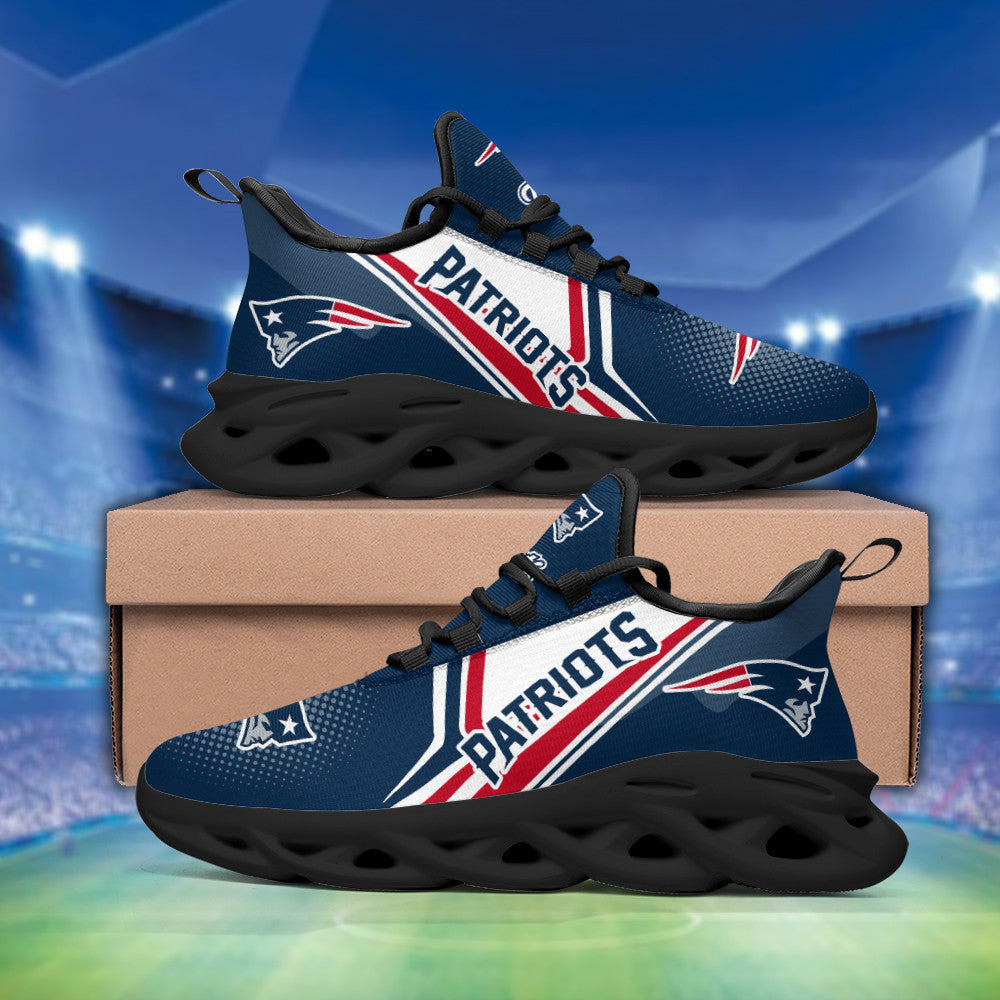 Footwearstorm New England Patriots NFL Max Soul Shoes Sneakers For Men And Women 1