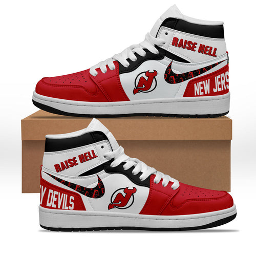 Footwearstorm New Jersey Devils AJ1 High Sneakers Shoes For Men And Women 1
