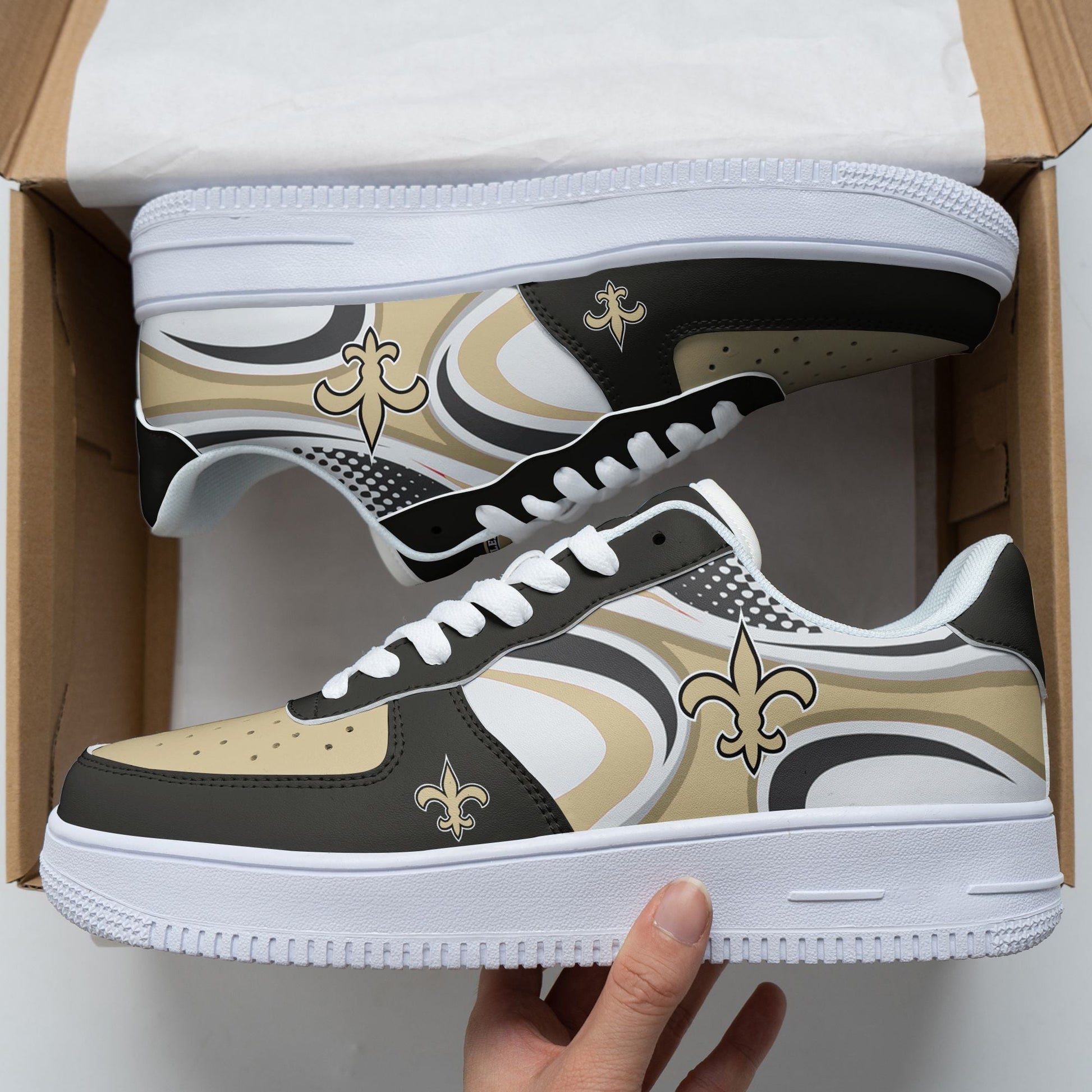 Footwearstorm New Orleans Saints Air Low-Top Sneakers Shoes For Men And Women 120587