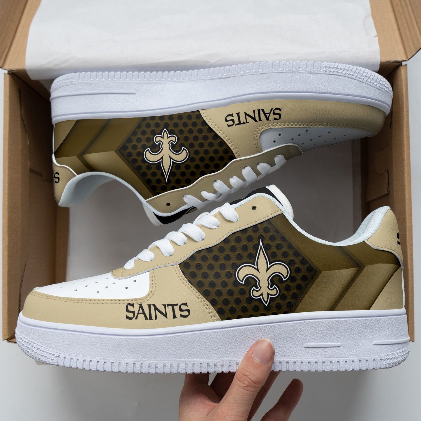 Footwearstorm New Orleans Saints Air Low-Top Sneakers Shoes For Men And Women 120543