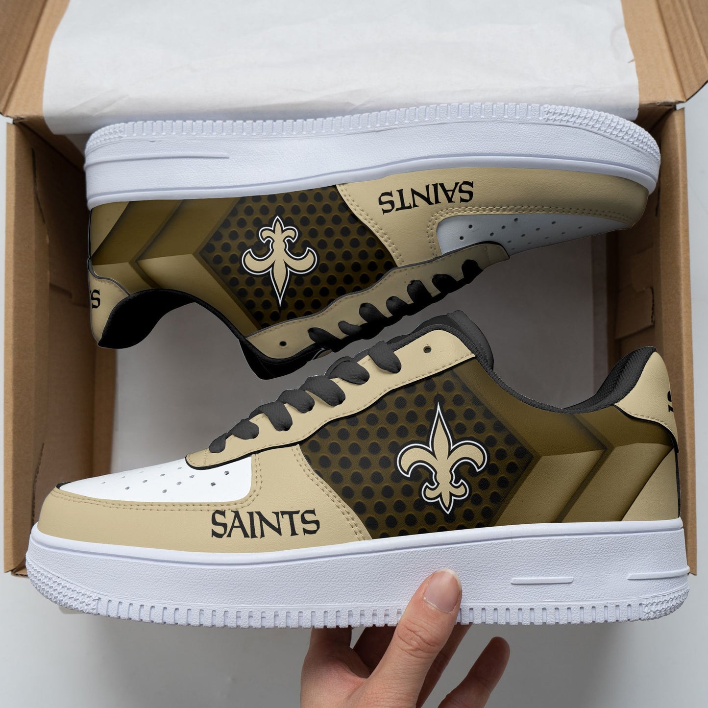 Footwearstorm New Orleans Saints Air Low-Top Sneakers Shoes For Men And Women 120543