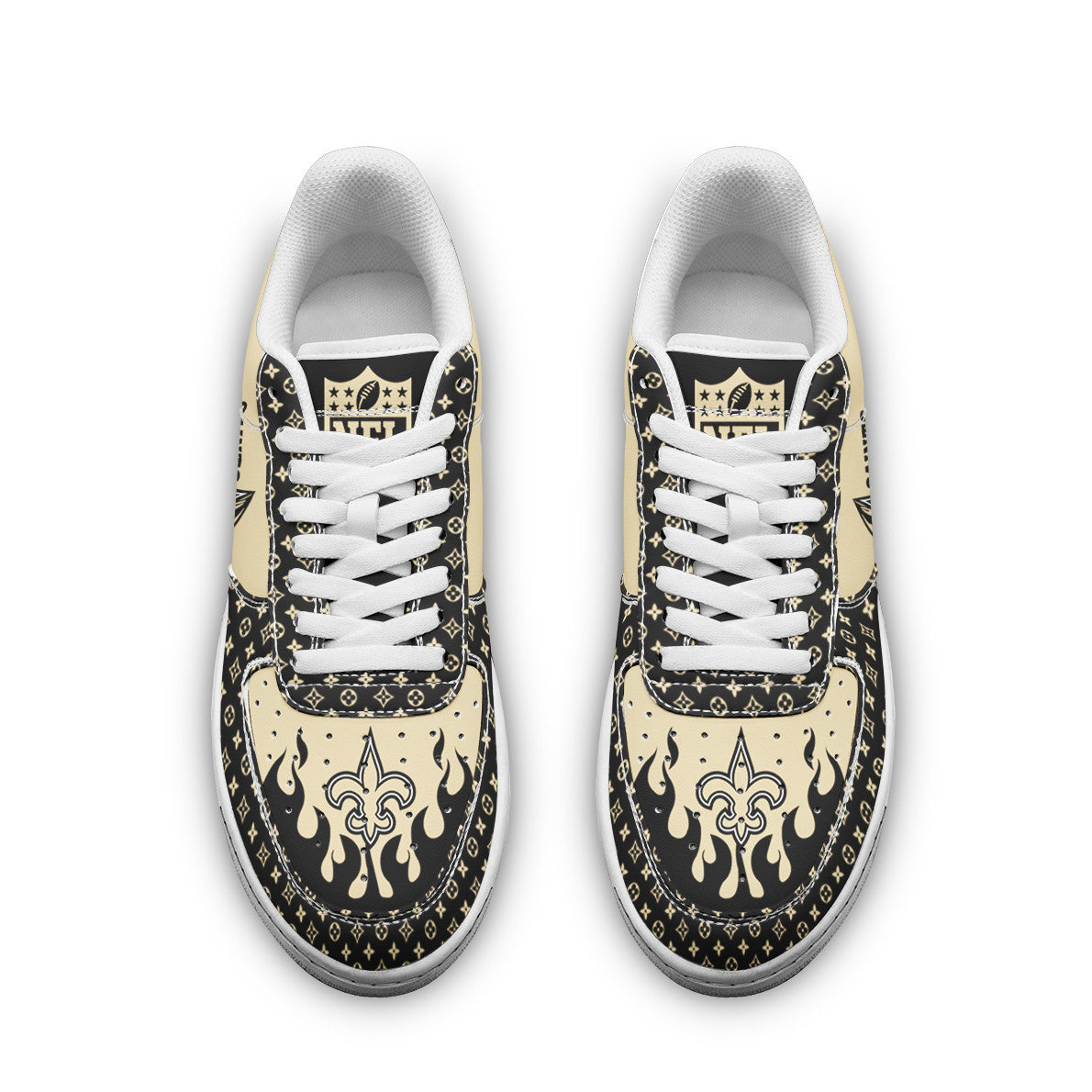 Footwearstorm New Orleans Saints NFL Air Low-Top Sneakers Shoes For Men And Women 1205816