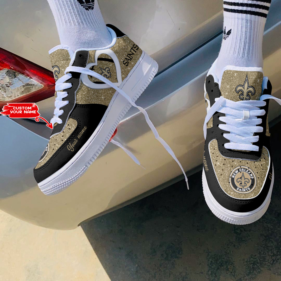Footwearstorm New Orleans Saints NFL Air Low-Top Sneakers Shoes For Men And Women 1205877