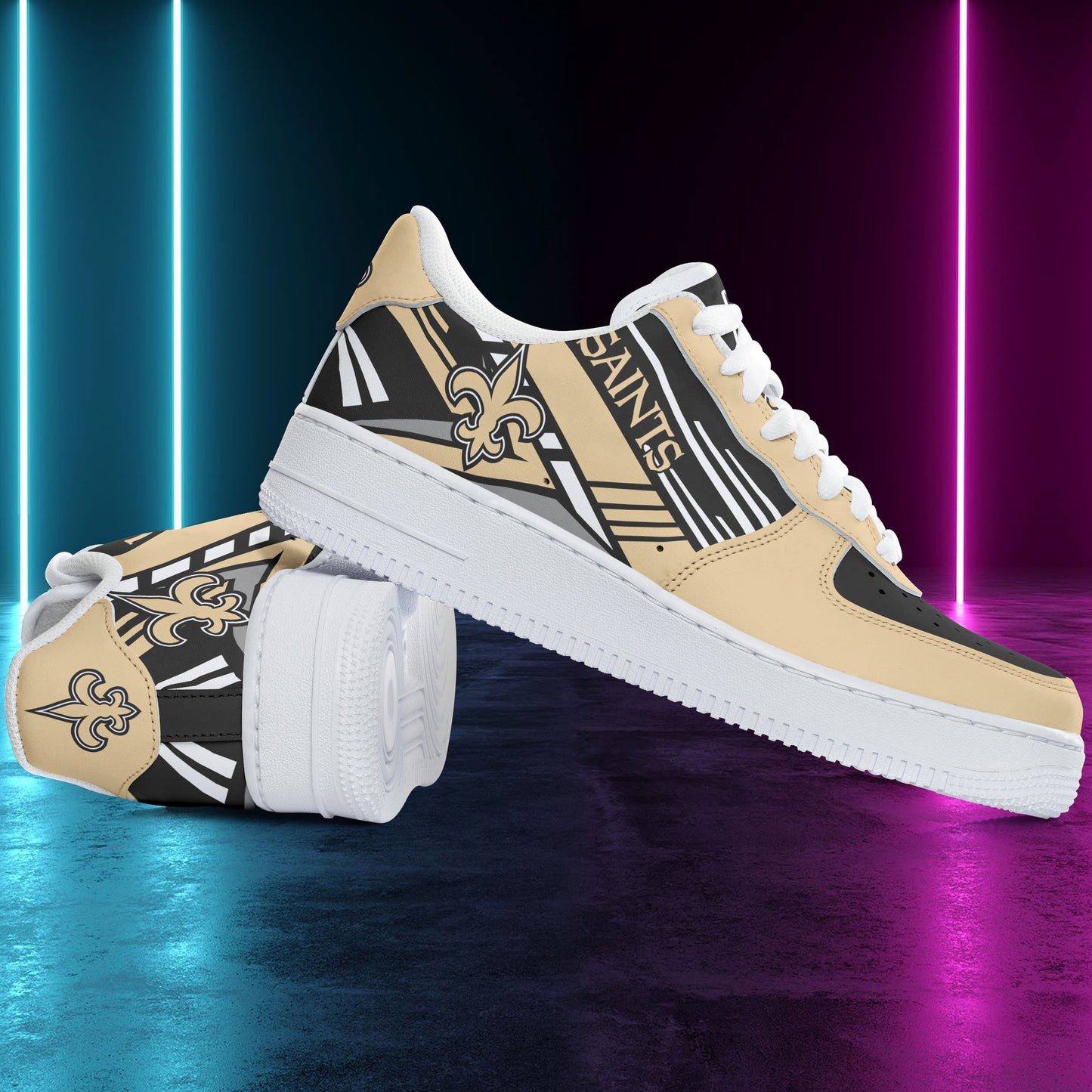 Footwearstorm New Orleans Saints NFL Air Low-Top Sneakers Shoes For Men And Women 1205811