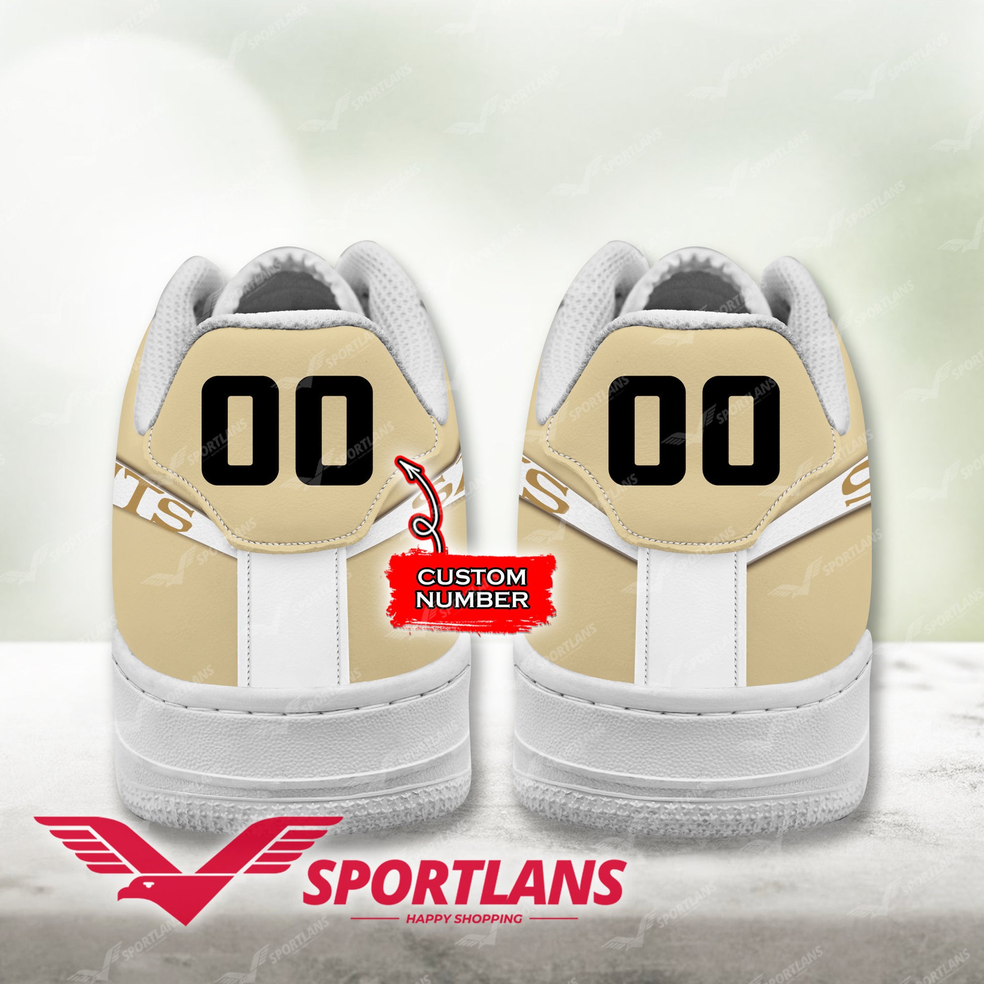 Footwearstorm New Orleans Saints NFL Air Low-Top Sneakers Shoes For Men And Women 1205810