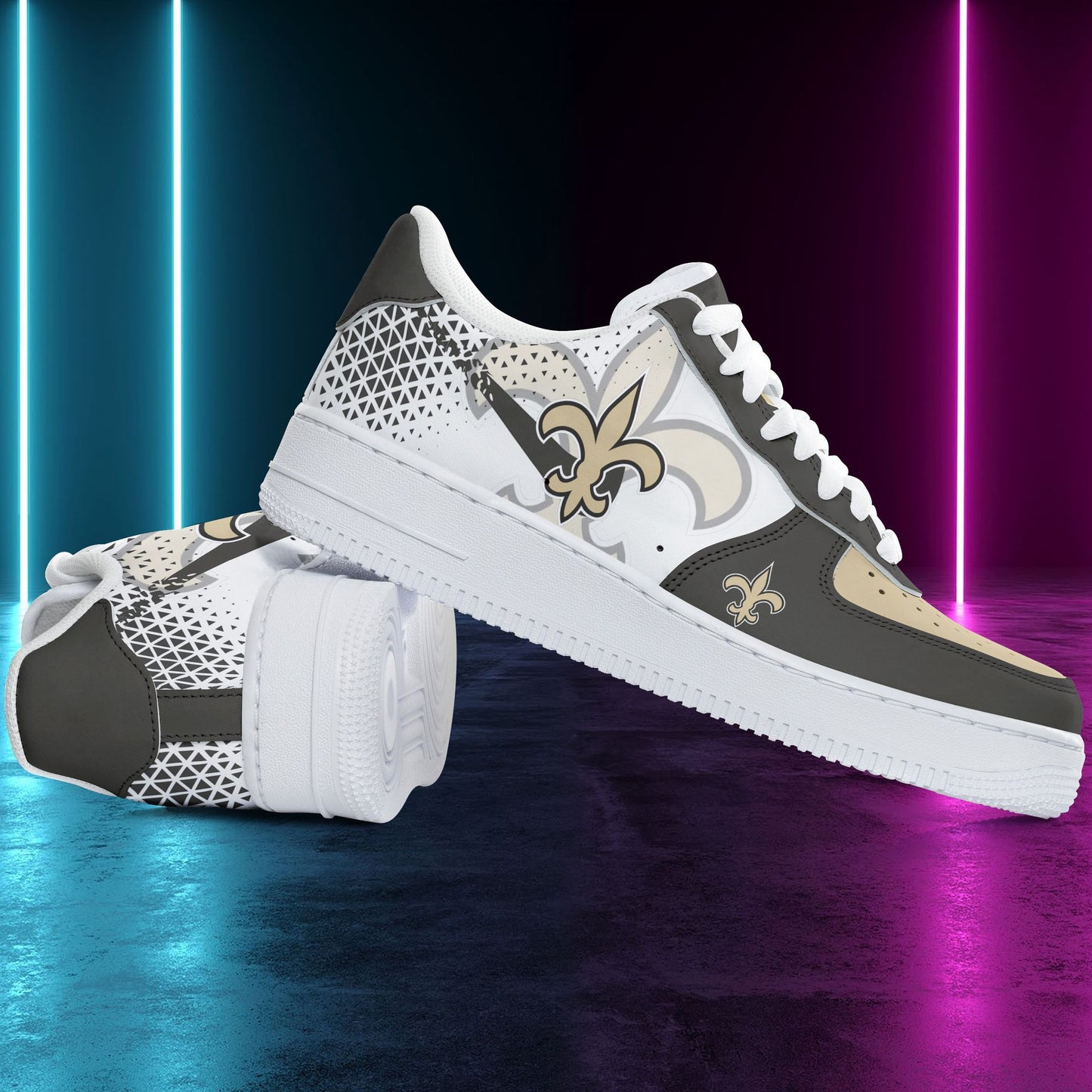 Footwearstorm New Orleans Saints NFL Air Low-Top Sneakers Shoes For Men And Women 1205830