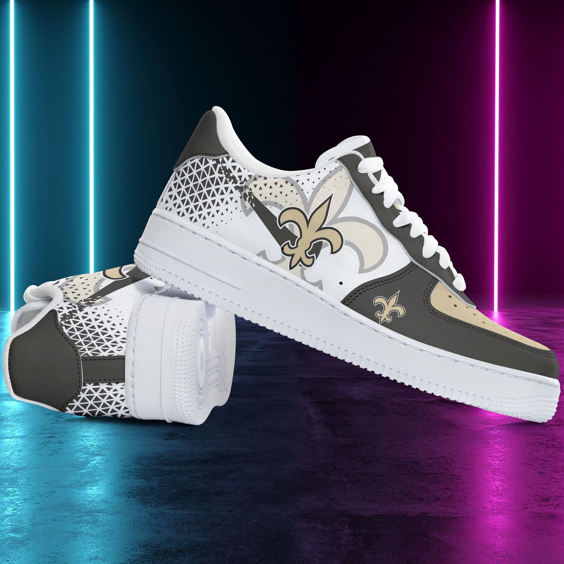 Footwearstorm New Orleans Saints NFL Air Low-Top Sneakers Shoes For Men And Women 1205830