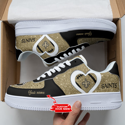 Footwearstorm New Orleans Saints NFL Air Low-Top Sneakers Shoes For Men And Women 1205877