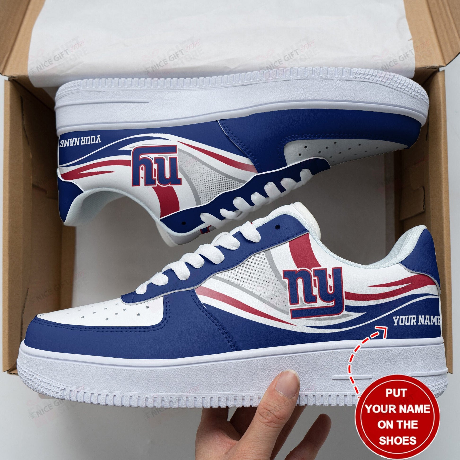 Footwearstorm New York Giants Air Low-Top Sneakers Shoes For Men And Women 1205180