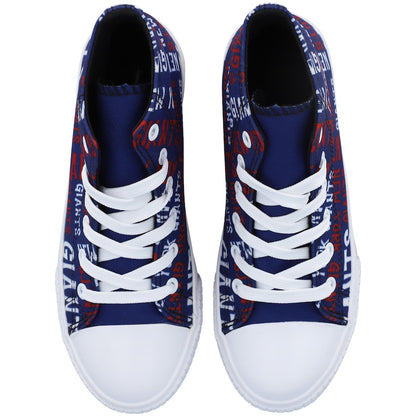 Footwearstorm New York Giants High Top Canvas Sneakers Shoes For Men And Women 1
