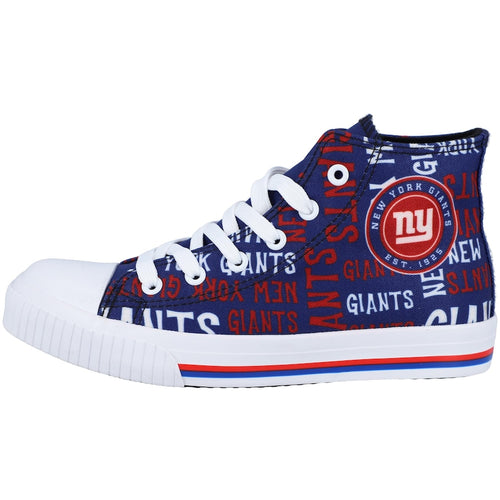 Footwearstorm New York Giants High Top Canvas Sneakers Shoes For Men And Women 1